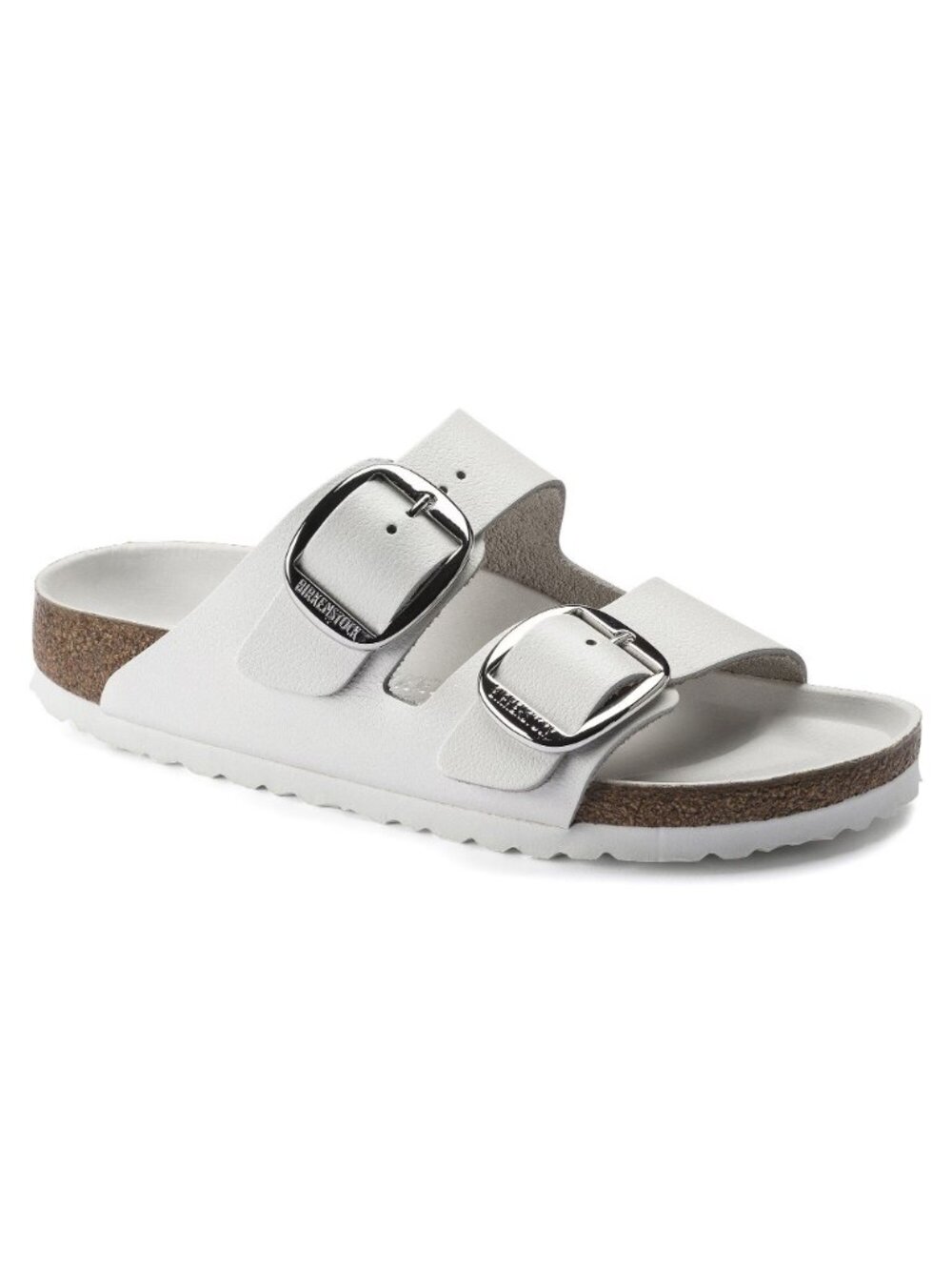 BIRKENSTOCK ARIZONA BIG BUCKLE WHITE LEATHER SIZE 38 7 US